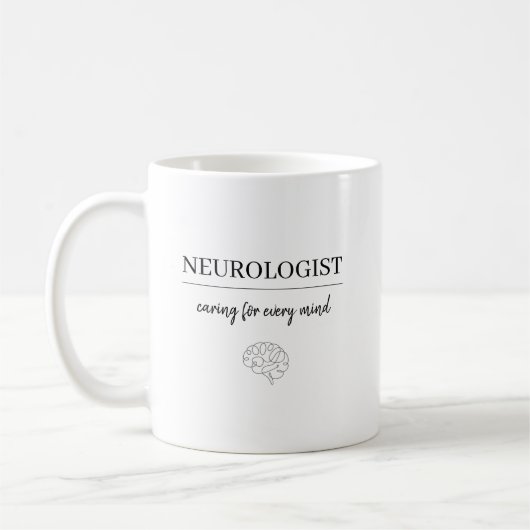 Personalized Neurologist Caring for Every Mind  Kaffeetasse (Links)