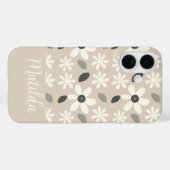Personalized neutral color daisy  Case-Mate iPhone hülle (Rückseite (Horizontal))