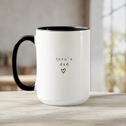 Personalized New Dad  Cute First Time Father Tasse