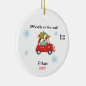 Personalized New Driver Ornament, Custom Licensed  Keramik Ornament (Rechts)