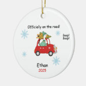 Personalized New Driver Ornament, Custom Licensed  Keramik Ornament (Links)