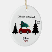 Personalized New Driver Ornament, Custom Licensed Keramik Ornament (Rechts)