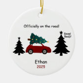 Personalized New Driver Ornament, Custom Licensed Keramik Ornament (Vorne)
