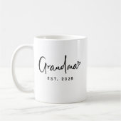 Personalized New Grandma Announcement Coffee Mug Kaffeetasse (Links)
