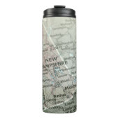 Personalized New Hampshire Map Granite State Thermosbecher (Vorderseite)