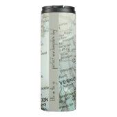 Personalized New Hampshire Map Granite State Thermosbecher (Rückseite)