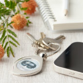 Personalized New Hampshire Ski Metal Keychain Schlüsselanhänger (Seite)