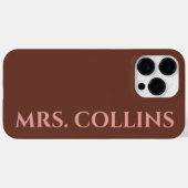 Personalized New Surname Gift for Wife or Newlywed Case-Mate iPhone Hülle (Rückseite (Horizontal))