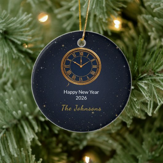 Personalized New Year 2026 Countdown Ornament (Baum)