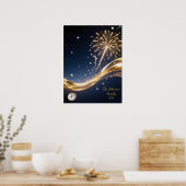 Personalized New Year 2026 Wall Art Poster (Küche)