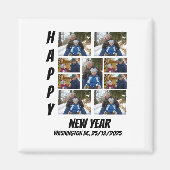 Personalized New year 9 Photo Collage  Magnet (Vorne)