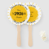 Personalized New Year Book Lover Gift Fächer (Vorne und Hinten)