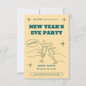 Personalized New Year's Eve Party Invitation Einladung (Vorderseite)