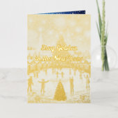 Personalized New Year's greetings in gold  (Vorderseite)