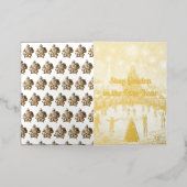 Personalized New Year's greetings in gold (Äußere Ablage)