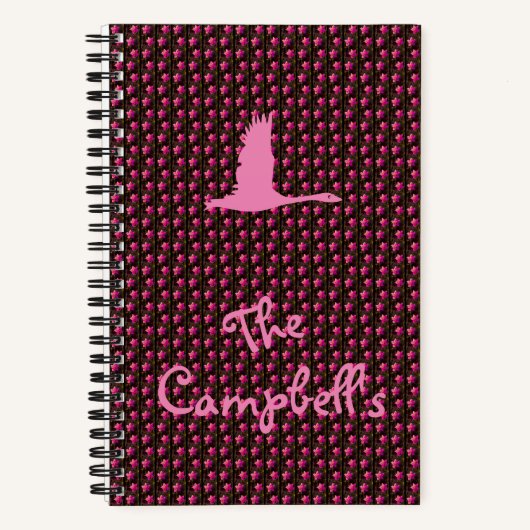 Personalized "Newberg" Pattern Spiral Notebook Notizblock (Vorderseite)