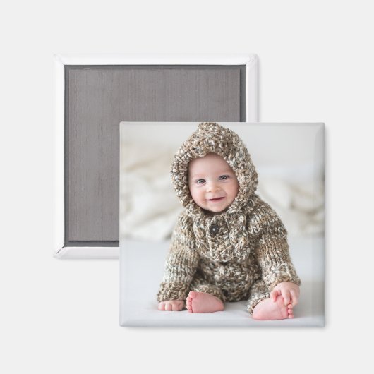 Personalized Newborn Baby Keepsake Photo Magnet (Vorderseite/Rückseite)