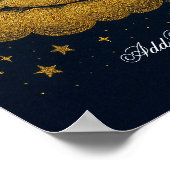 Personalized Newborn Gift, Custom Name & Date  Poster (Ecke)