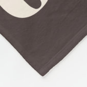 Personalized Newlywed Couple Name Warm Brown Fleecedecke (Ecke)
