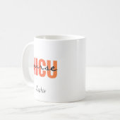 Personalized NICU Nurse Bold Typography Kaffeetasse (Vorderseite Links)