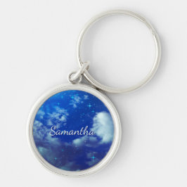 Personalized Night Sky Keychain | Starry Name Schlüsselanhänger