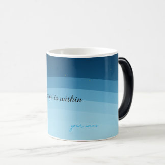 Personalized Night Sky Mug, Custom Name Ocean Wave Verwandlungstasse