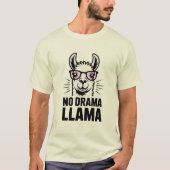 Personalized No drama Llama   T-Shirt (Vorderseite)