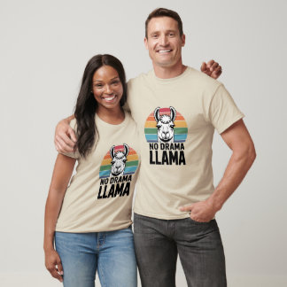 Personalized No drama Llama   T-Shirt