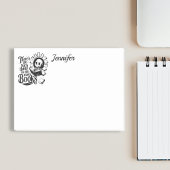 Personalized No Such Thing As Too Many Books Post-it Klebezettel