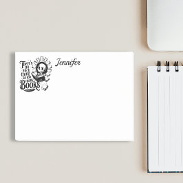 Personalized No Such Thing As Too Many Books Post-it Klebezettel