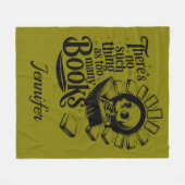 Personalized No Such Thing Too Many Bookworm Fleecedecke (Vorderseite (Horizontal))
