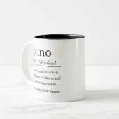 Personalized Nonno Definition Zweifarbige Tasse (Vorderseite Links)
