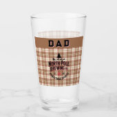 Personalized North Pole Brewing Holiday Ale Glas (Vorderseite)