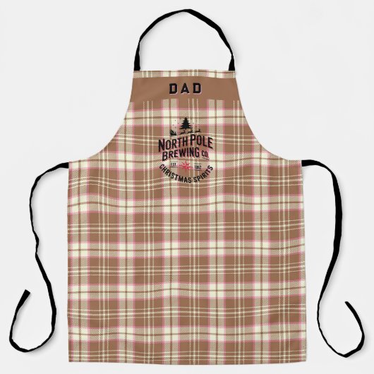Personalized North Pole Brewing Holiday Schürze (Vorderseite)