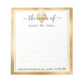 Personalized Note From the Mom of Notepad Notizblock (Vorderseite)