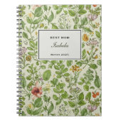 Personalized Notebook for Moms, Unique Floral  Notizblock (Vorderseite)