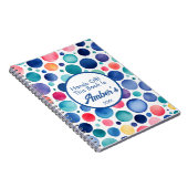 Personalized Notebook – Multicolor Circle Design – Notizblock (Rechte Seite)