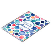 Personalized Notebook – Multicolor Circle Design – Notizblock (Linke Seite)