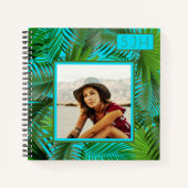 Personalized Notebook Sketch Pad Palm Fronds Notizblock (Vorderseite)