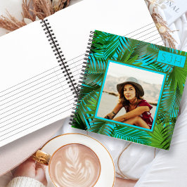 Personalized Notebook Sketch Pad Palm Fronds Notizblock