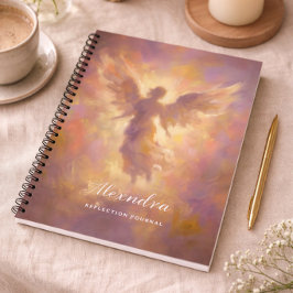 Personalized Notebook With Elegant Angel Cover Notizblock