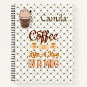 Personalized notebooks for coffee lovers notizblock (Vorderseite)