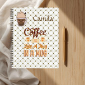 Personalized notebooks for coffee lovers notizblock