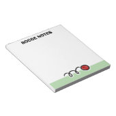 Personalized notepad with quirky bocce ball design notizblock (angewinkelt)