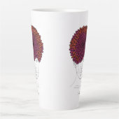 Personalized November Birth Flower Portrait Milchtasse (Vorderseite)