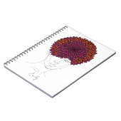 Personalized November Birth Flower Portrait Notizblock (Linke Seite)