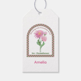 Personalized November Birth Month Flower Geschenkanhänger