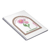Personalized November Birth Month Flower Notebook Notizblock (Rechte Seite)