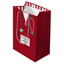 Personalized Nurse Graduation Medium Gift Bag
