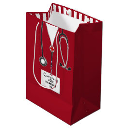 Personalized Nurse Graduation Medium Gift Bag Mittlere Geschenktüte